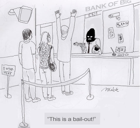 Bailout cartoon from the USA