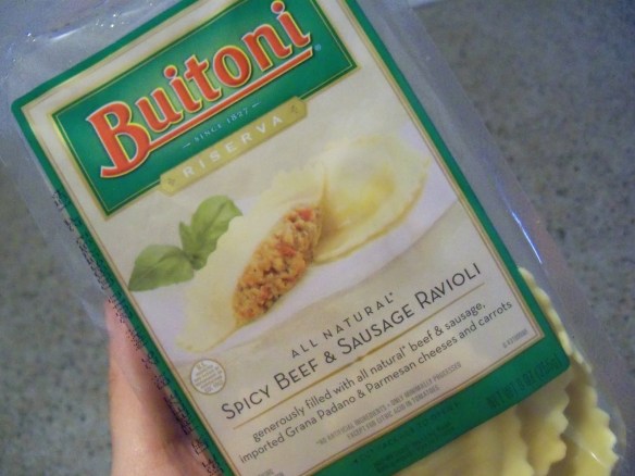 Nestle Buitoni Beef Ravioli, with label not mentioning its horse meat